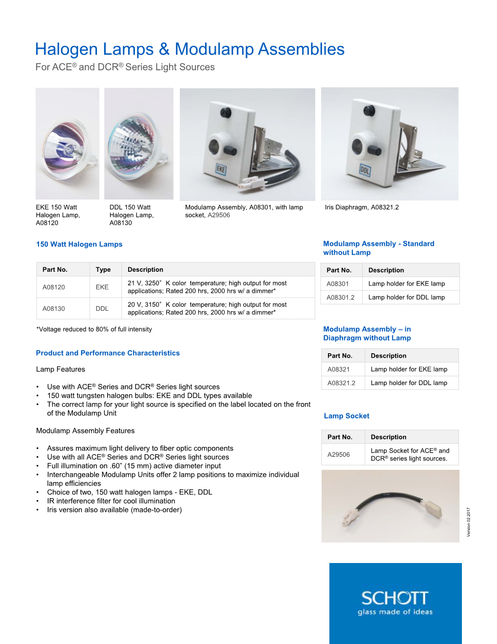 Halogen Lamps & Modulamp Assemblies