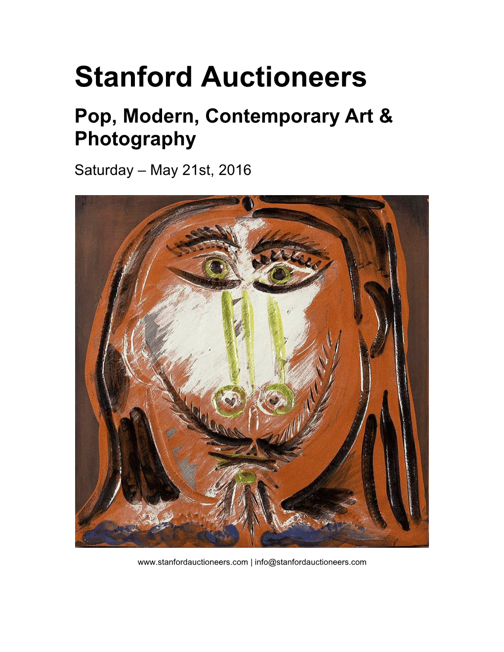 Stanford Auctioneers Pop, Modern, Contemporary Art & Photography