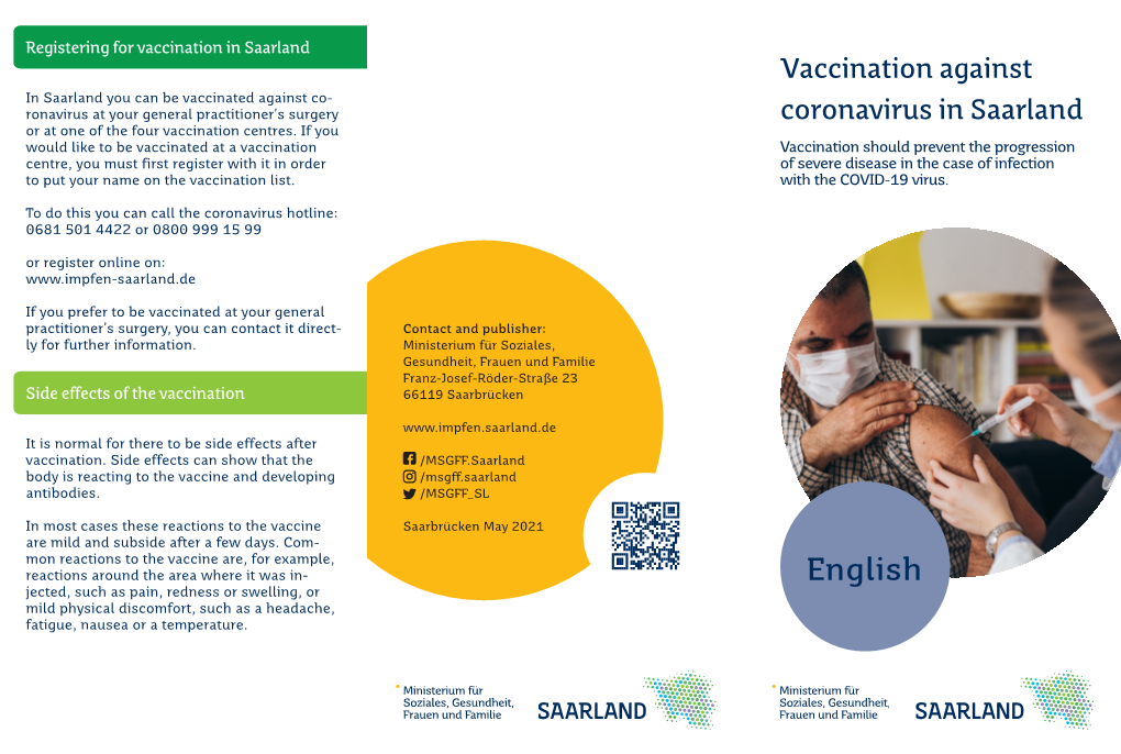 Vaccination Against Coronavirus in Saarland