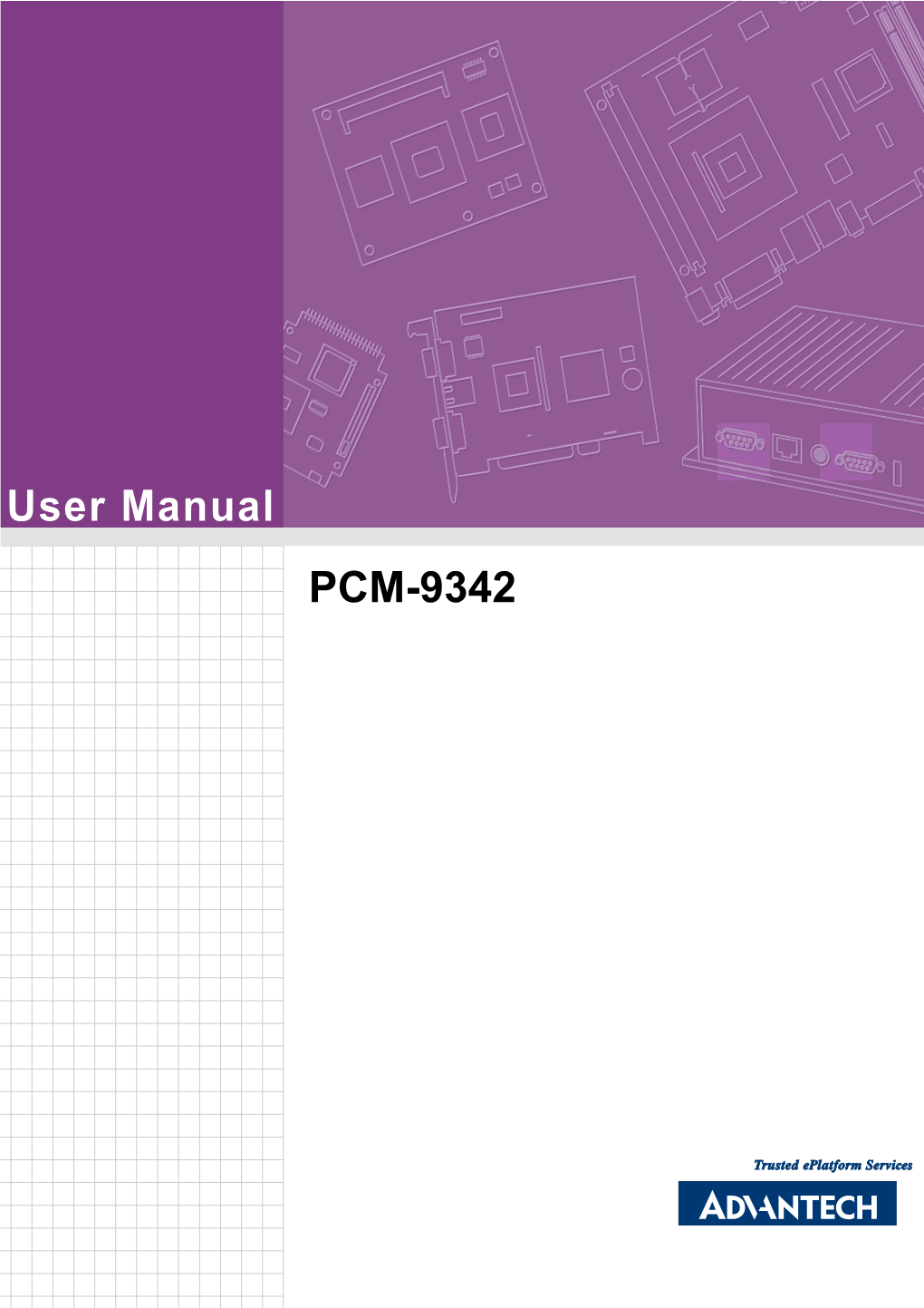 User Manual PCM-9342 Copyright This Document Is Copyrighted, © 2008