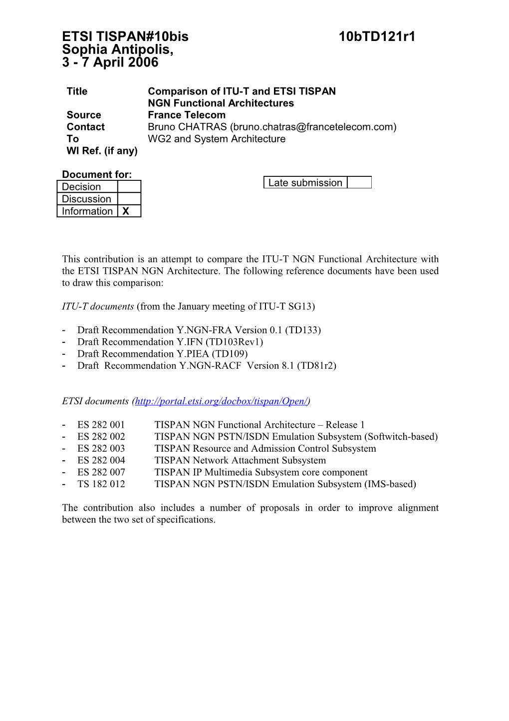 ETSI TISPAN#10Bis 10Btd121r1