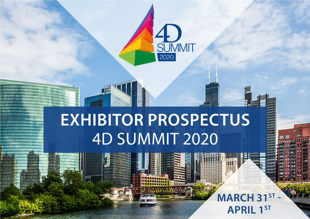 Exhibitor Prospectus Prospectus 4D Summit 2020 4D Summit 2020