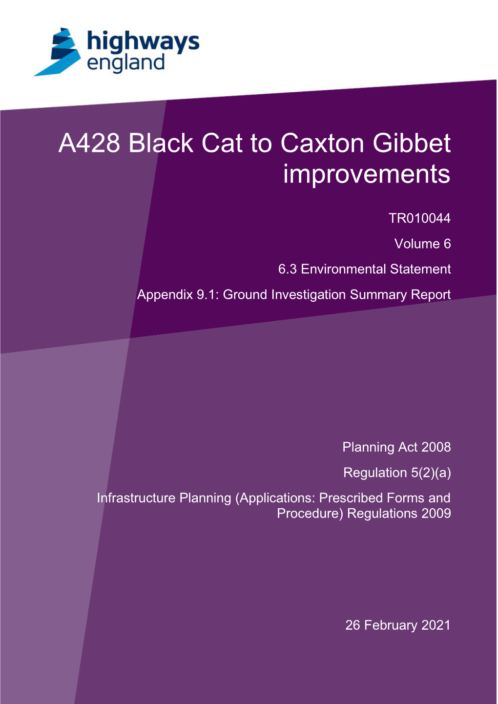 A428 Black Cat to Caxton Gibbet Improvements