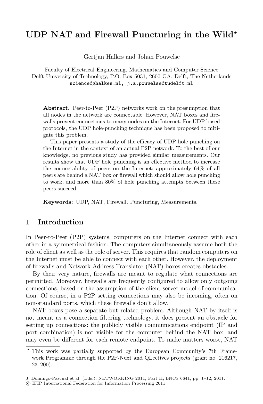 UDP NAT and Firewall Puncturing in the Wild