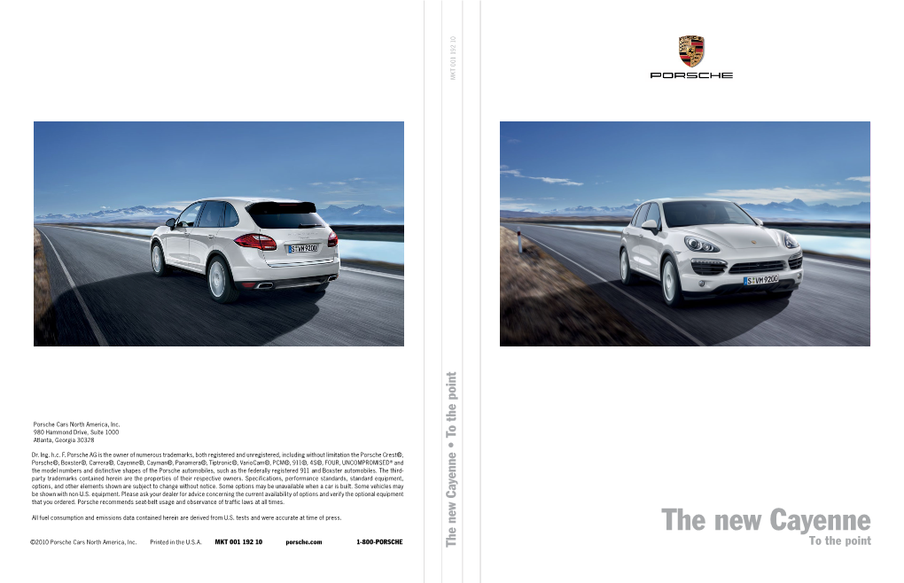 2011 Porsche Cayenne Brochure