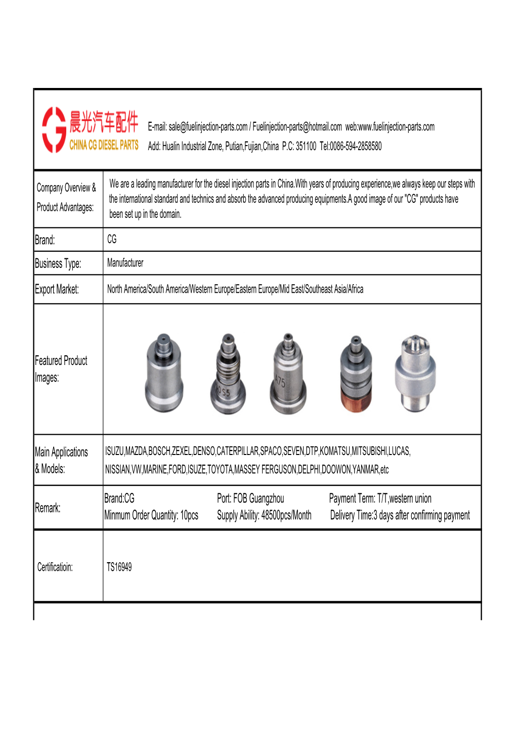 ZEXEL D.Valves