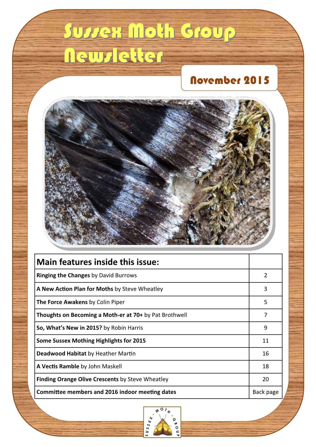 Moth Group Newsletter Autumn 2015