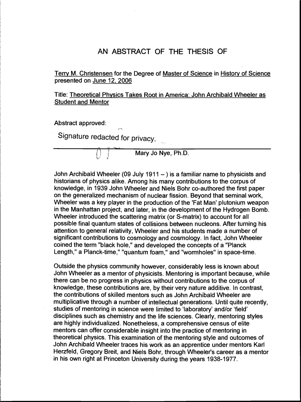 Theoretical Physics Takes Root in America: John Archibald Wheeler As Student and Mentor