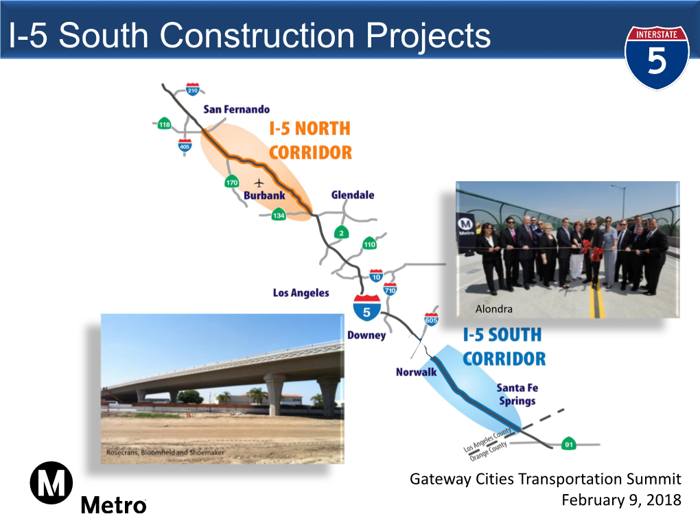 I-5 South Construction Projects