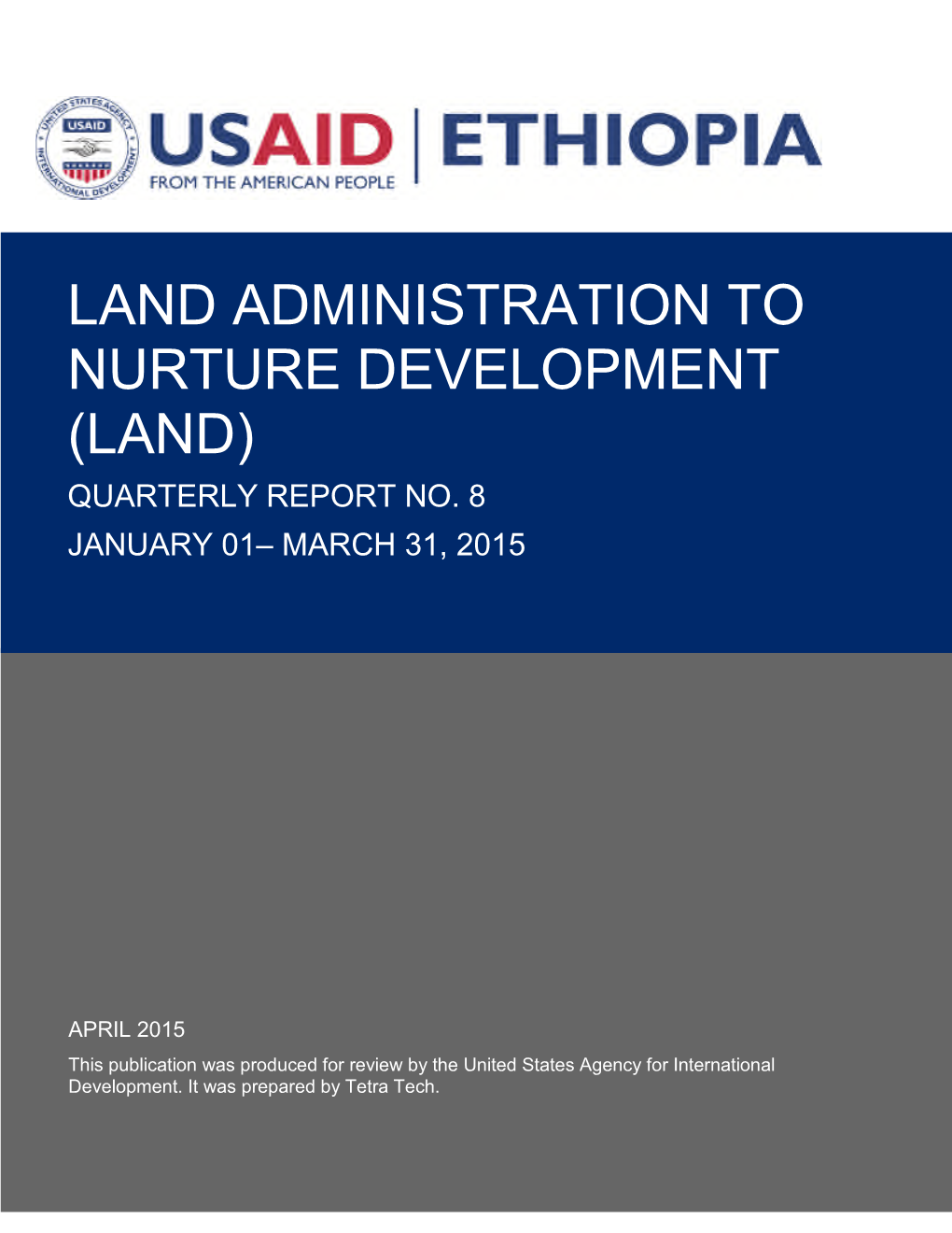 Ethiopia Land Administration to Nurture Development