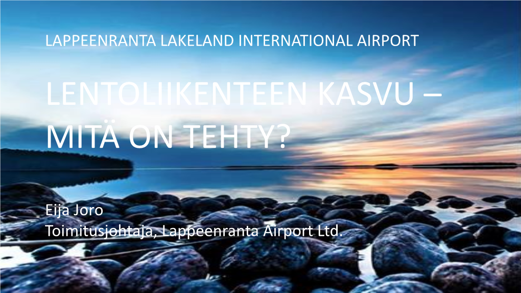 Lppairport.Fi Lappeenranta Airport Ltd