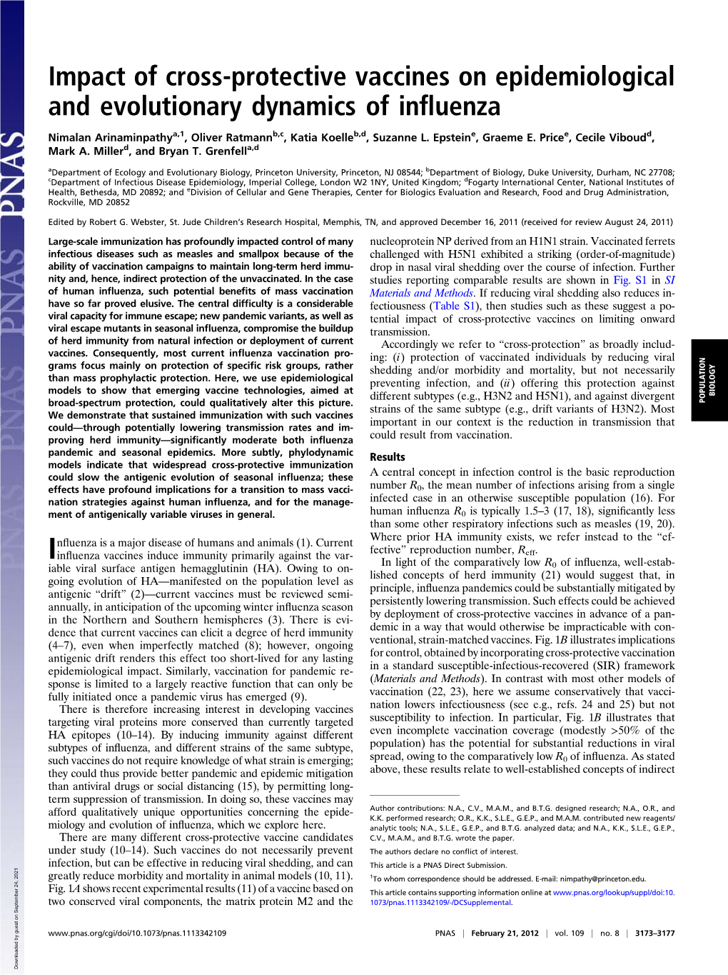 Impact of Cross-Protective Vaccines on Epidemiological and Evolutionary Dynamics of Inﬂuenza