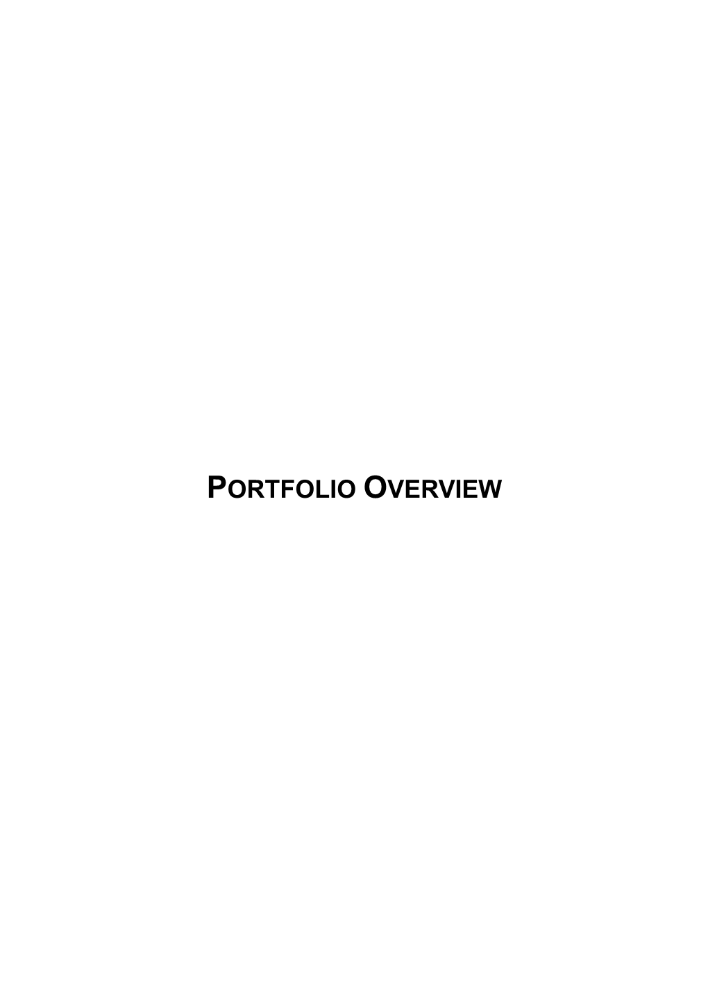 Portfolio Overview