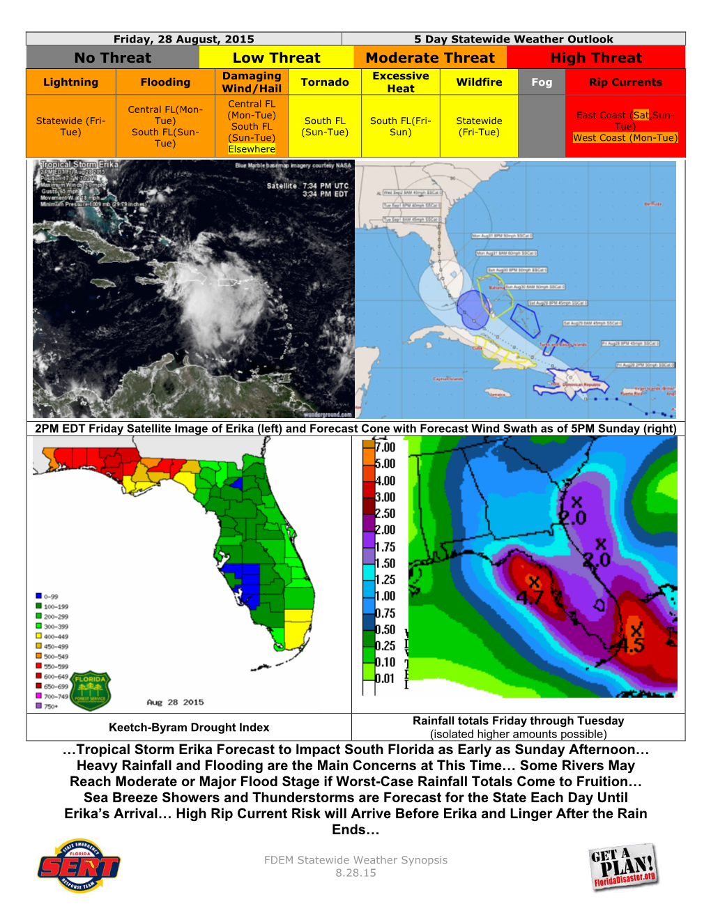 …Tropical Storm Erika Forecast to Impact South Florida As Early As