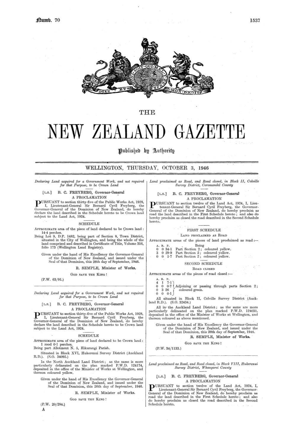 New Zealand Gazette