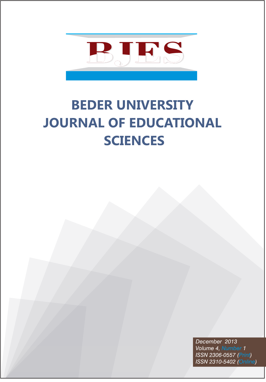 Beder University Journal of Educational Sciences