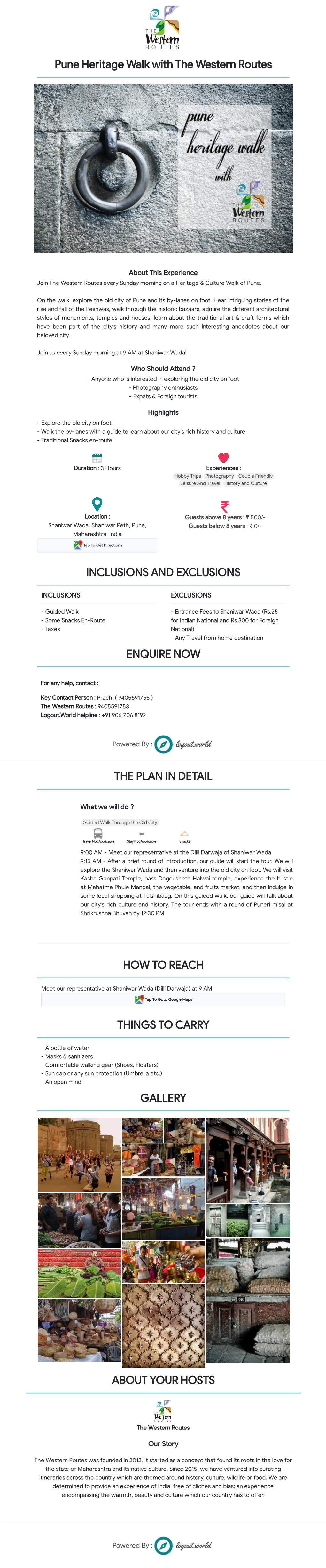 Pune Heritage Walk with the Western Routes