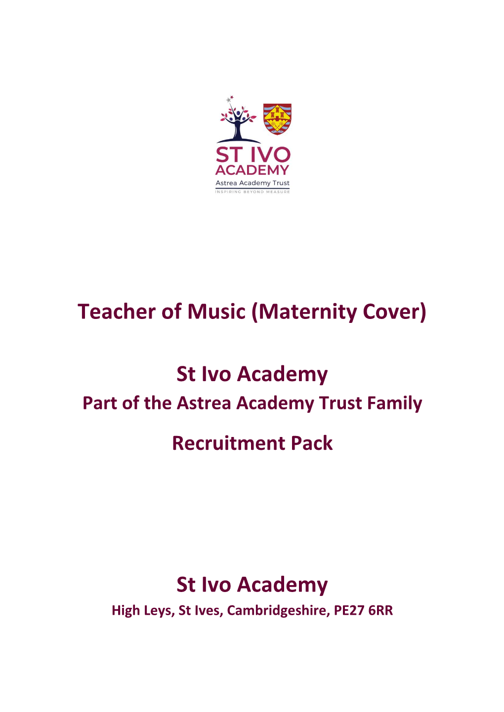 Teacher of Music (Maternity Cover)