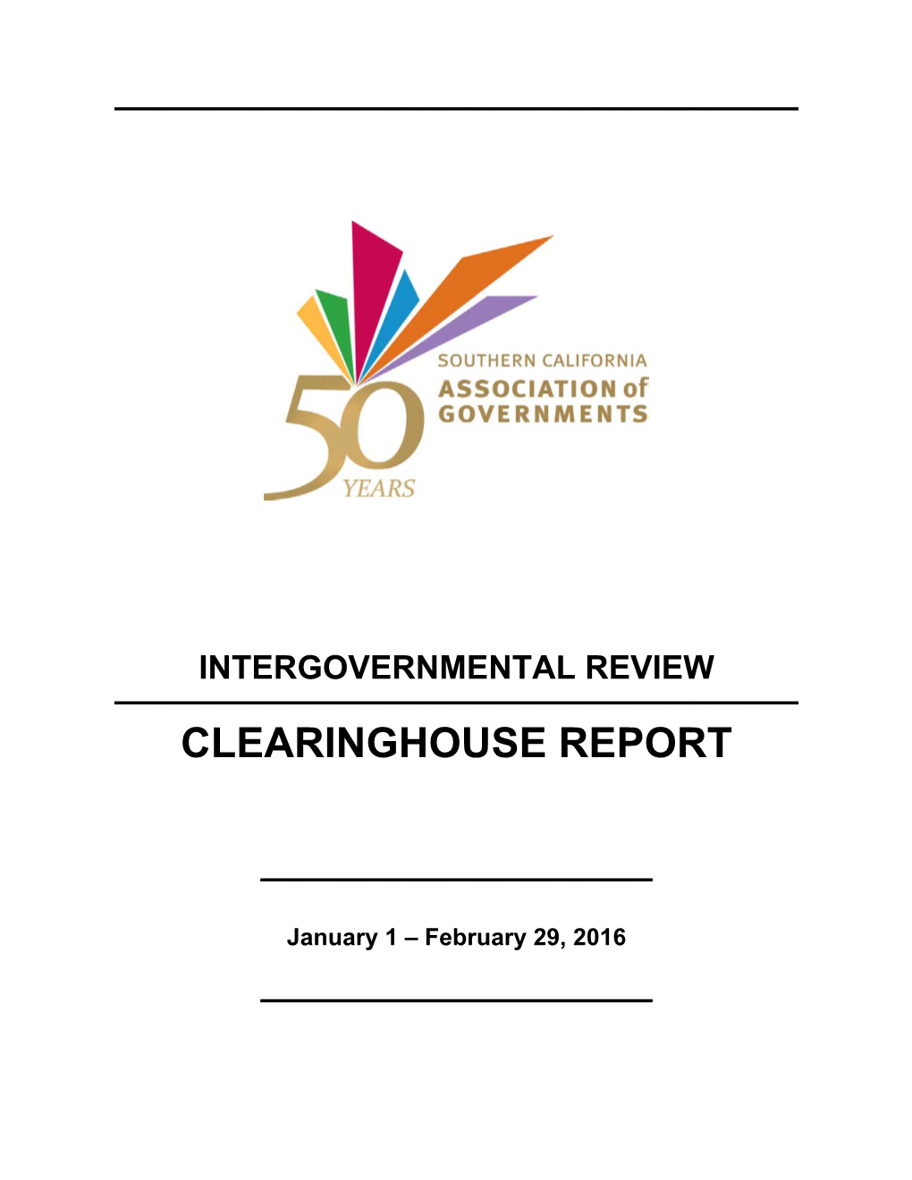 Clearinghouse Report