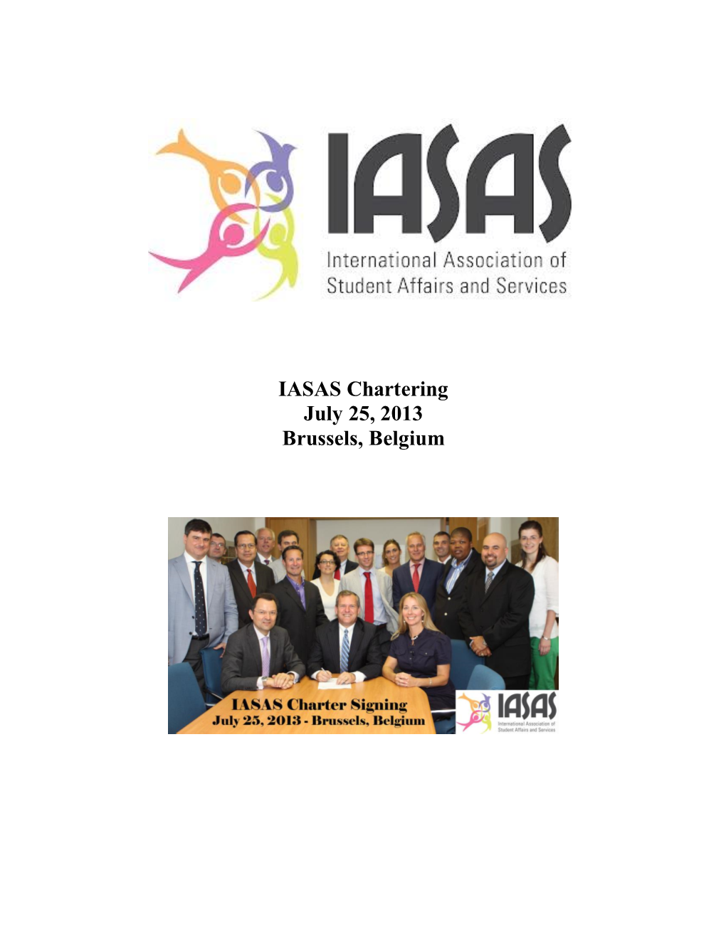IASAS Chartering July 25, 2013 Brussels, Belgium