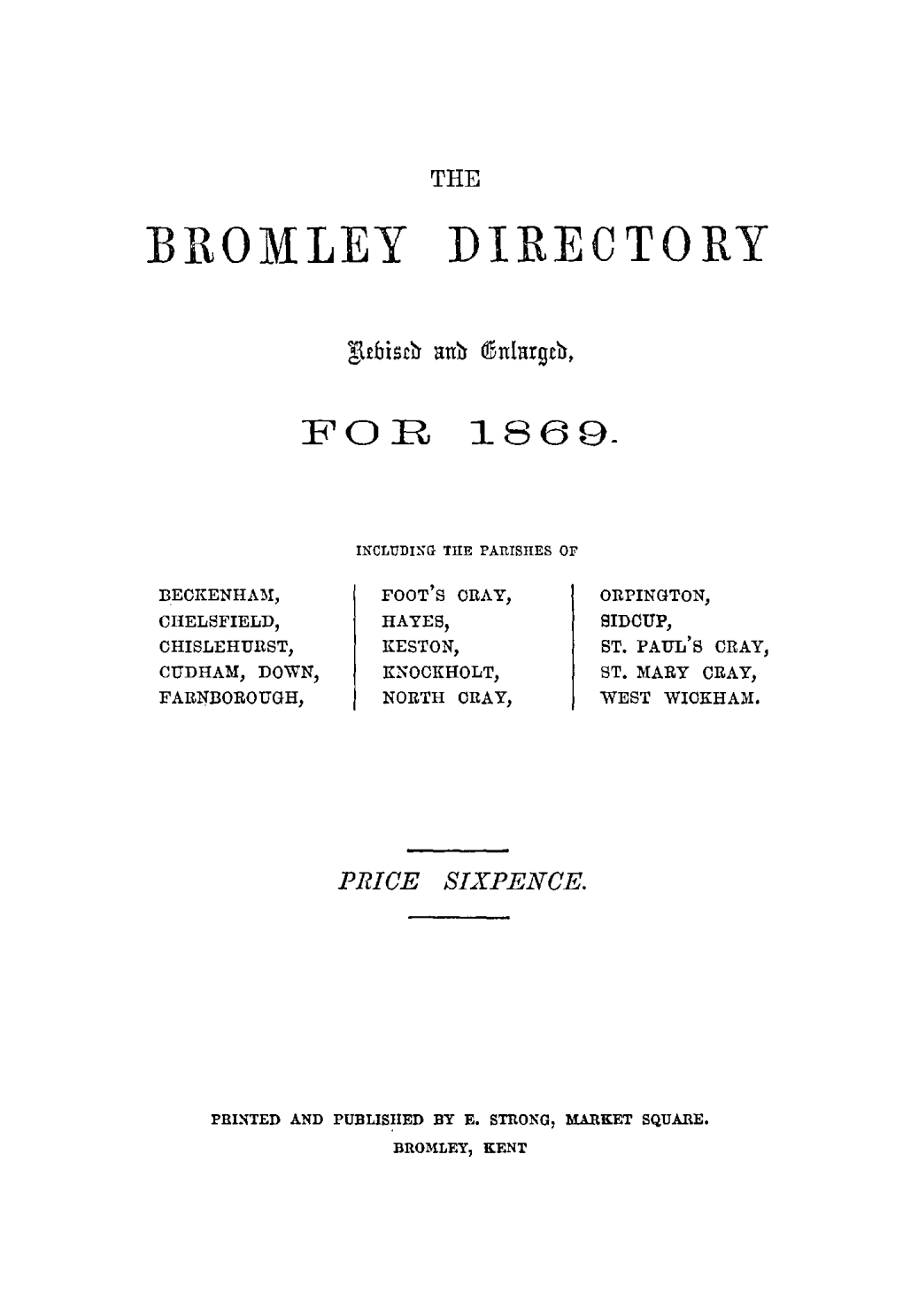 Bromley Directory