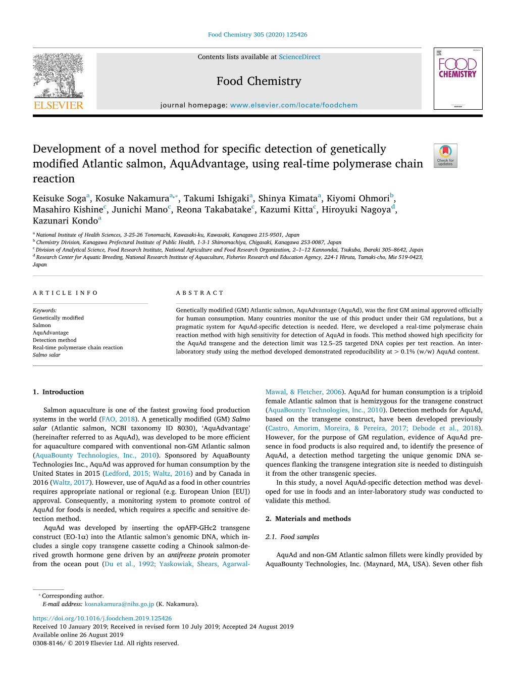 Development of a Novel Method for Specific Detection of Genetically