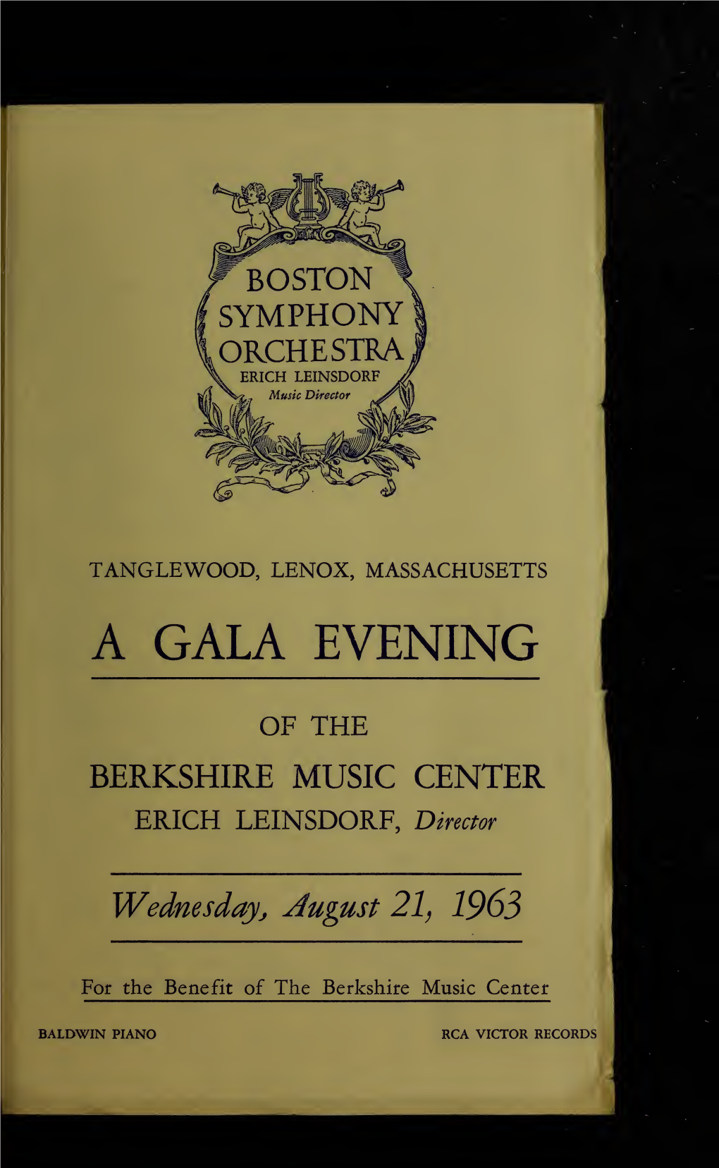 Boston Symphony Orchestra Concert Programs, Summer, 1963-1964