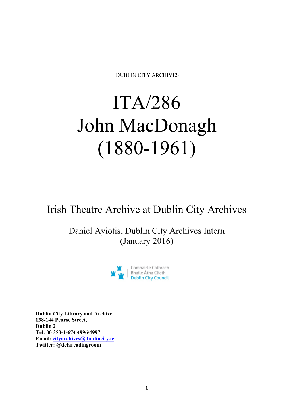 ITA 286 John Macdonagh