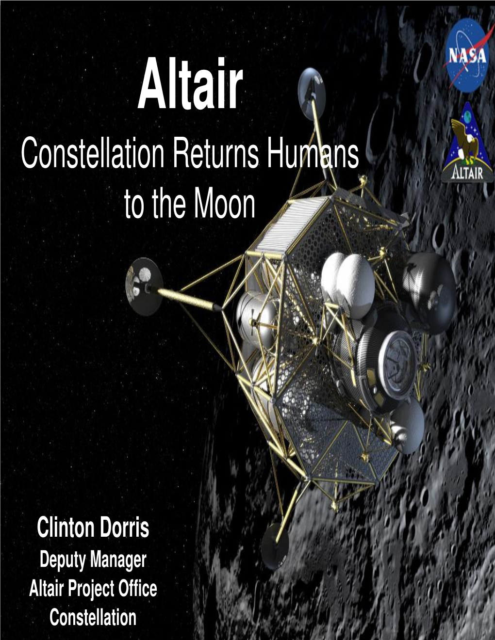 Altair Cover Page Altair Constellation Returns Humans to the Moon