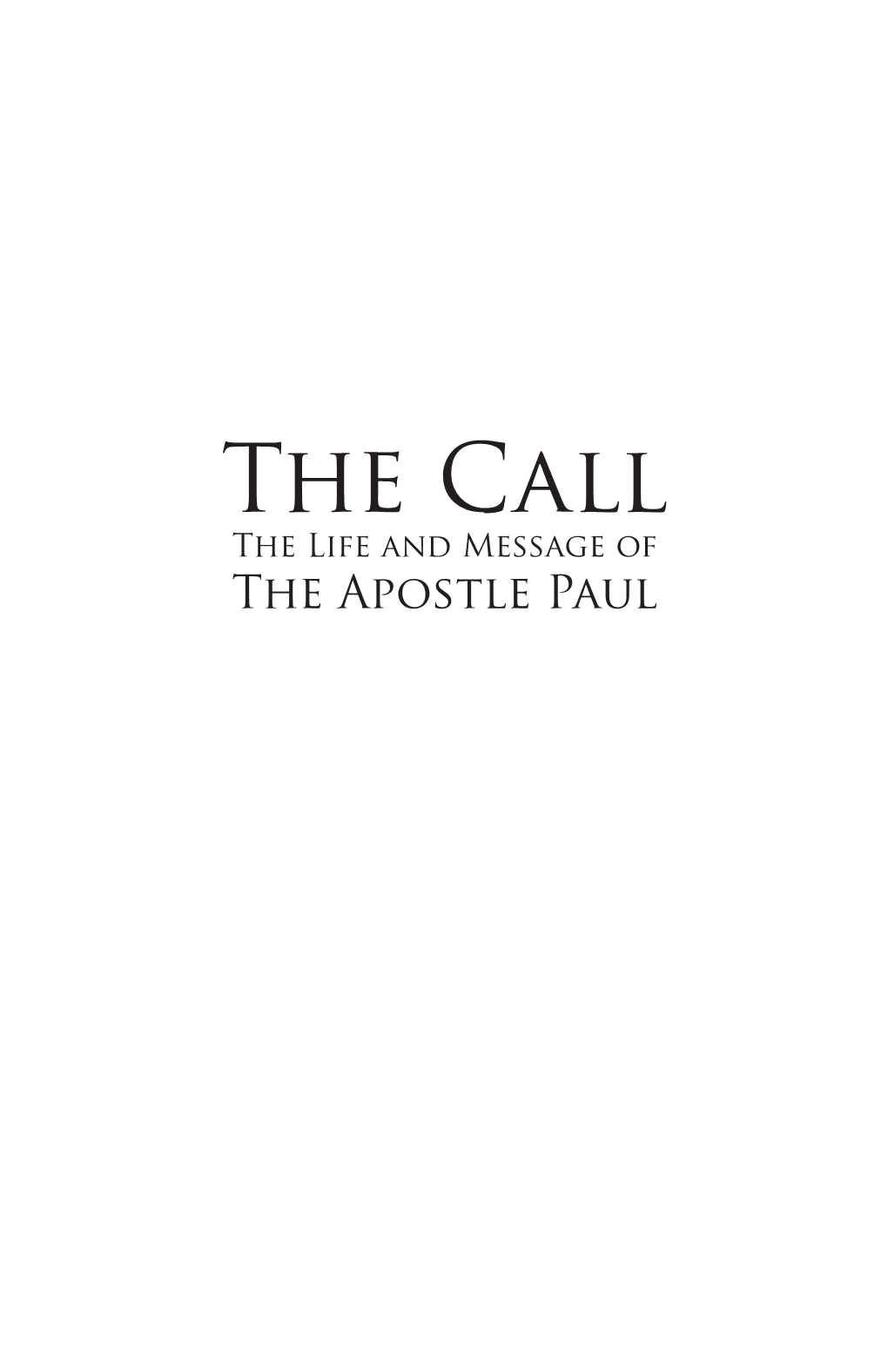 The Call Sample Chapter