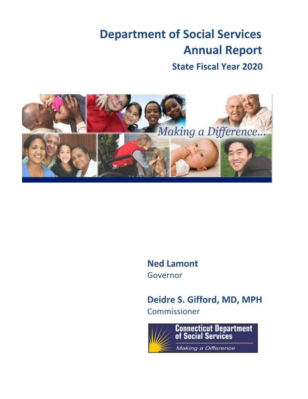 Department of Social Services Annual Report