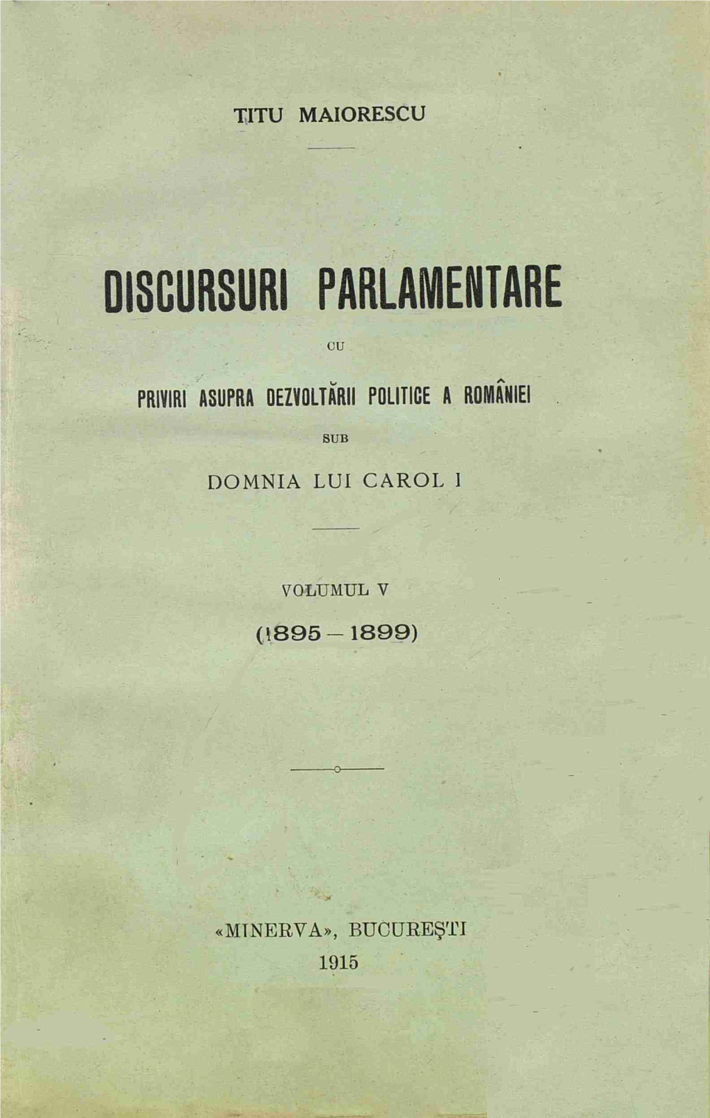 Discursuri Parlamentare