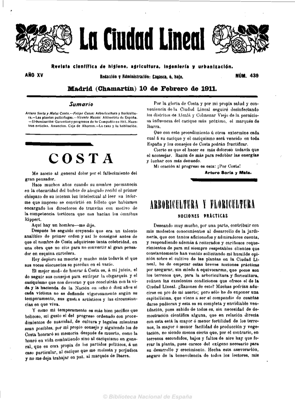 Madrid (Chamartín) 10 De Febrero De 1911