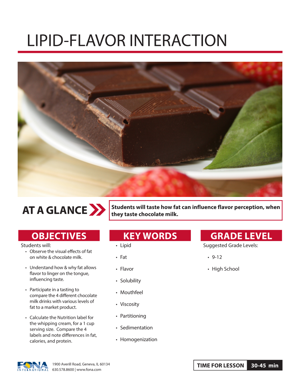 Lipid-Flavor Interaction