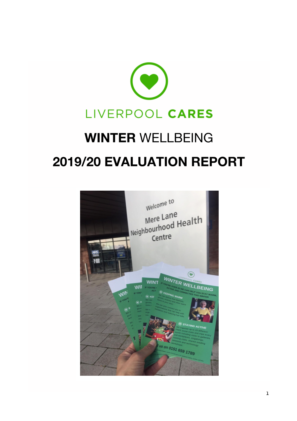 Winter Wellbeing 2019/20 Evaluation Report