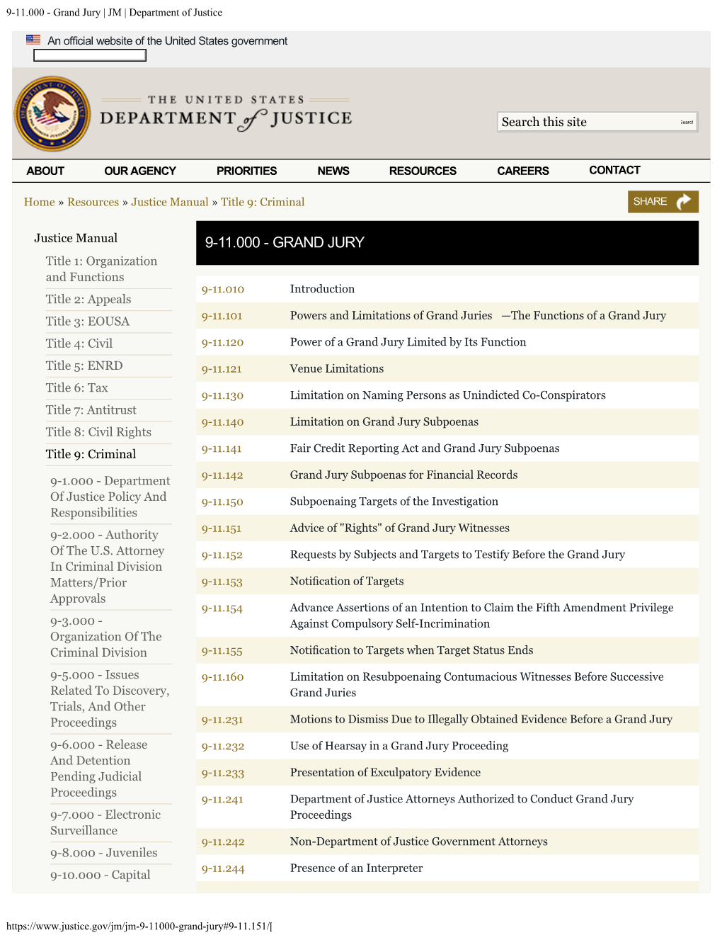 Grand Jury | JM | Department of Justice