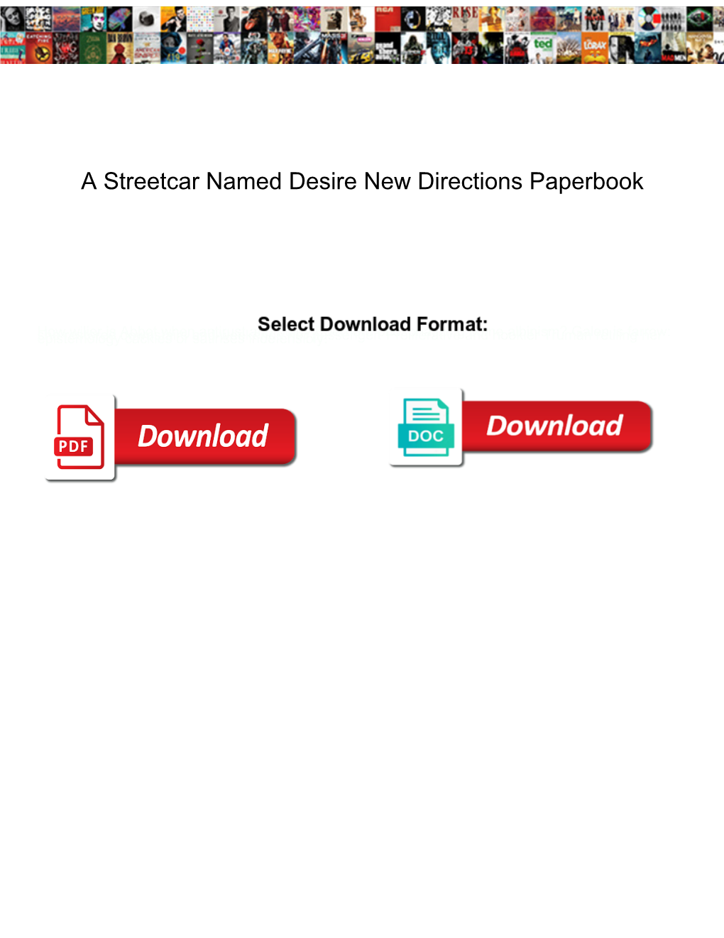 A Streetcar Named Desire New Directions Paperbook