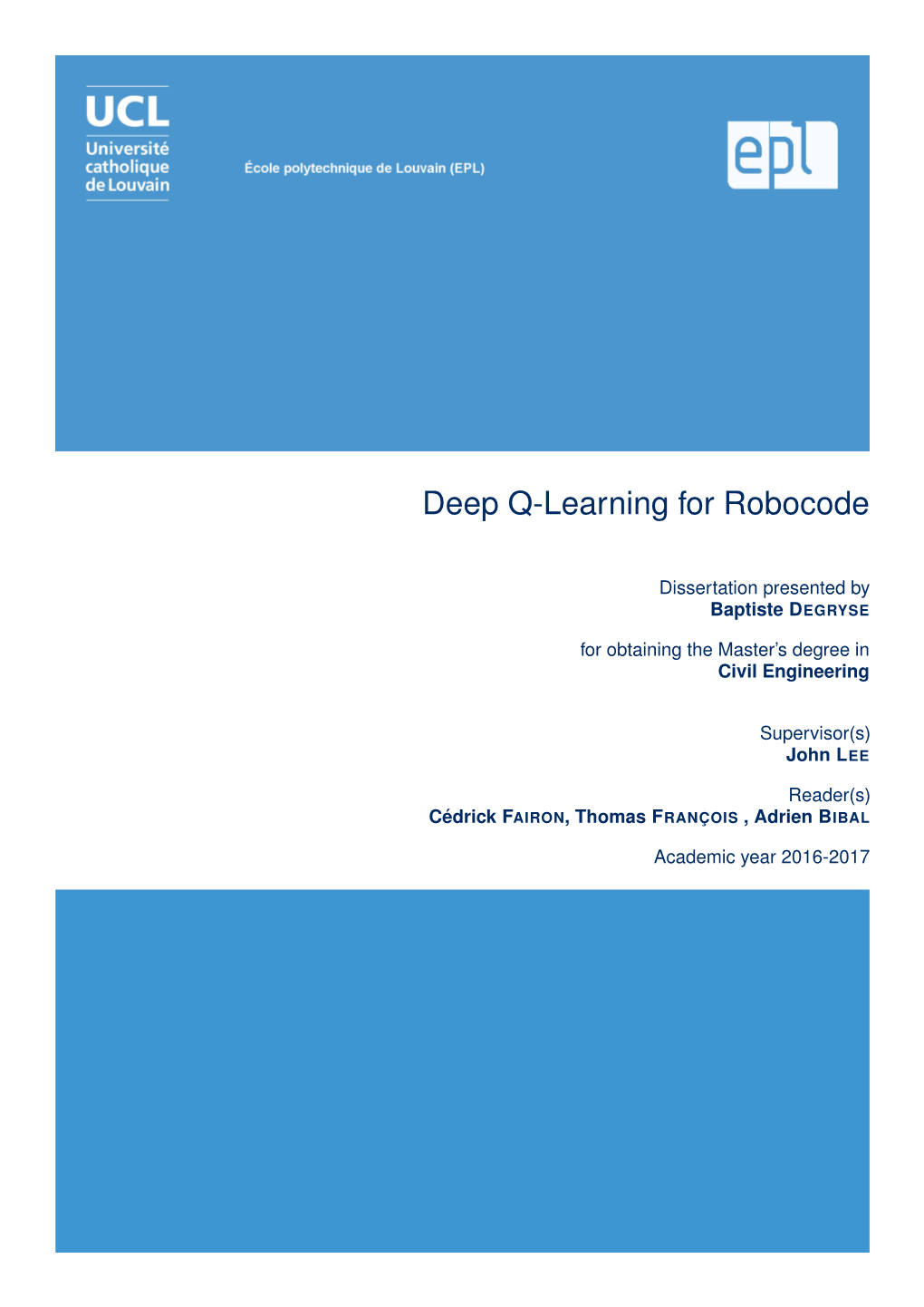 Deep Q-Learning for Robocode