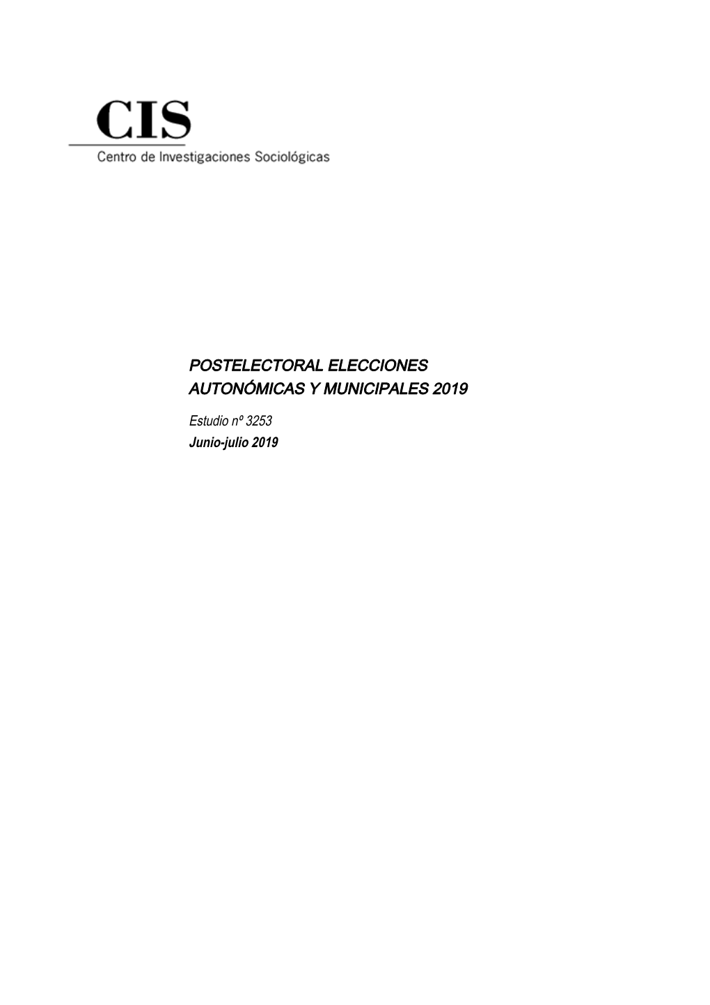 Postelectoral Elecciones Autonómicas Y Municipales 2019