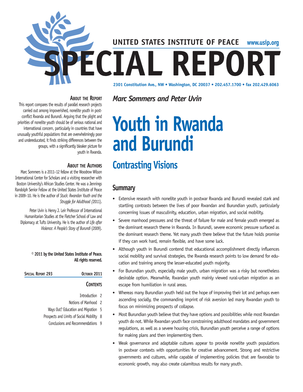 Youth in Rwanda and Burundi