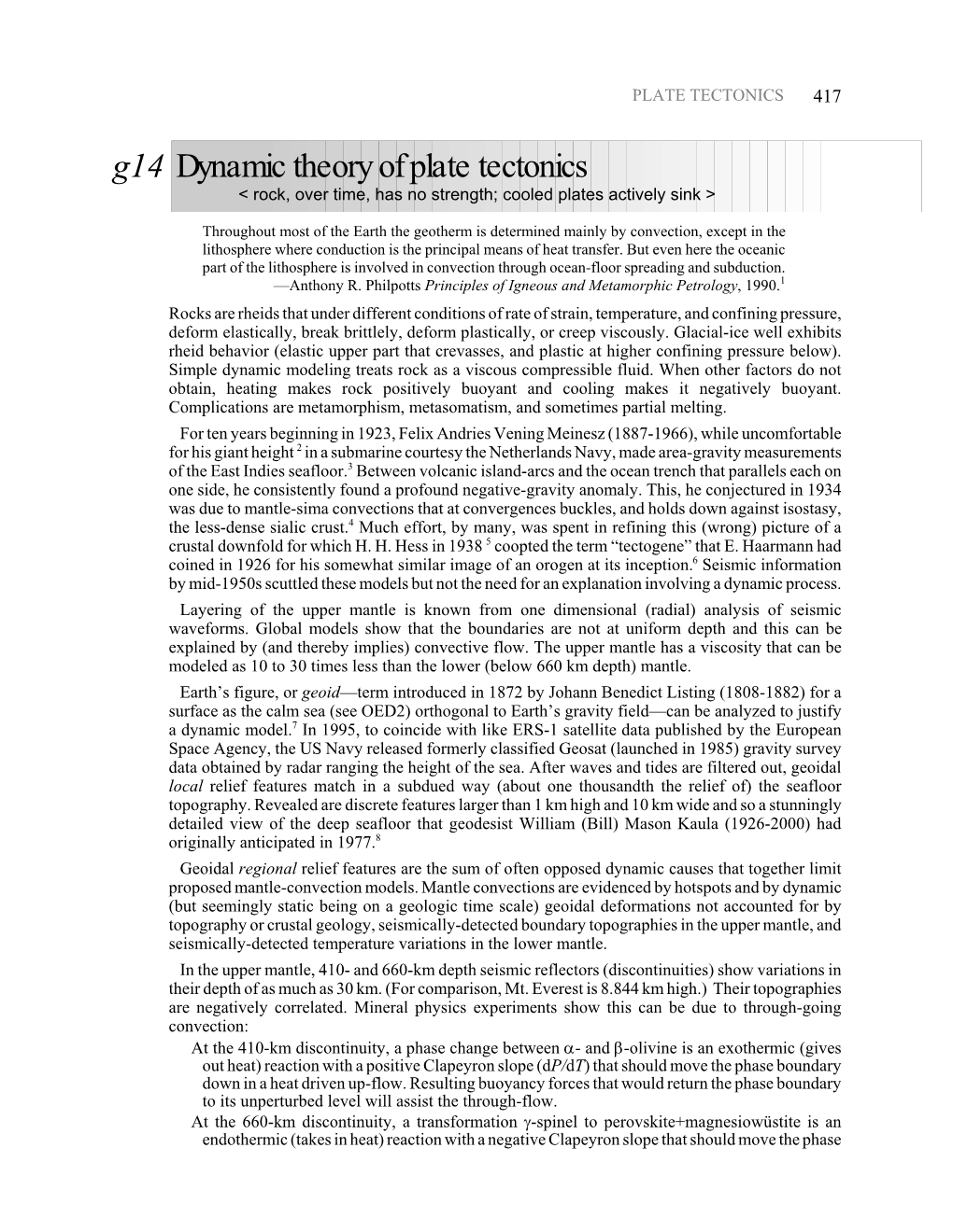 G14 Dynamic Theory of Plate Tectonics