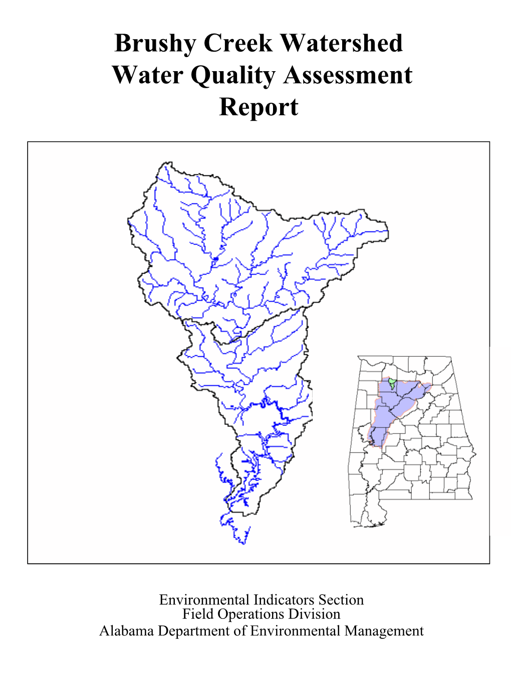 Brushy Creek Watershed Water Quality Assessment Report