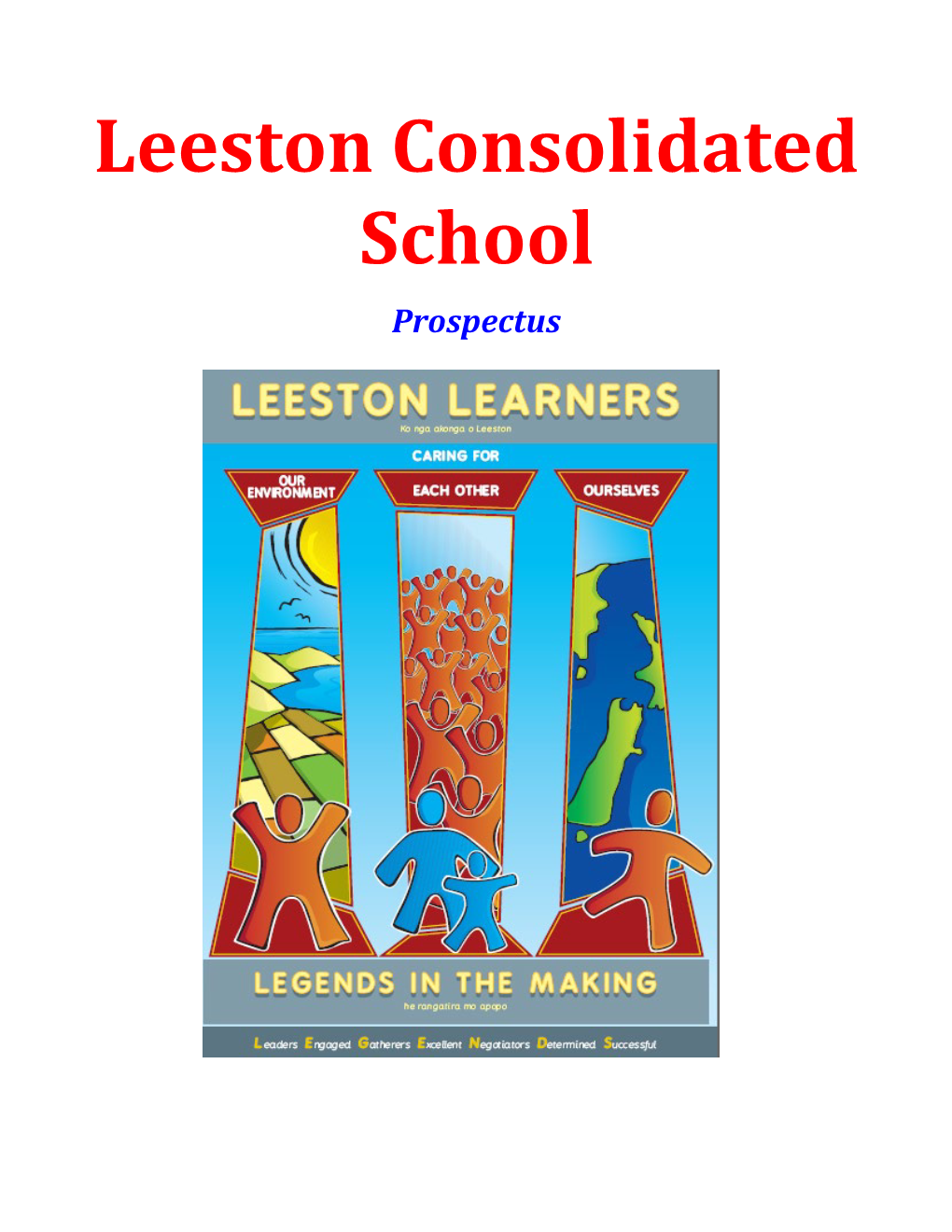 Leeston Consolidated School Staff
