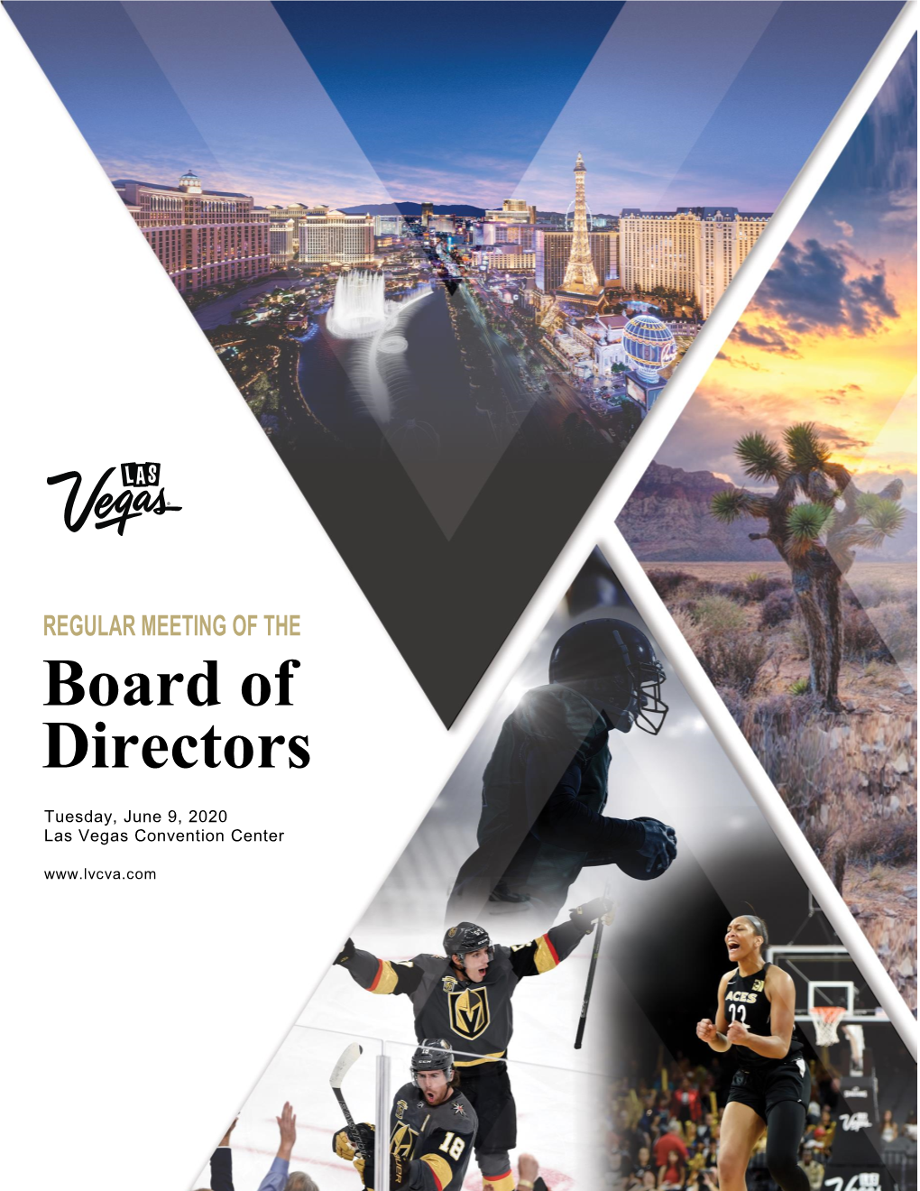 Las Vegas Convention and Visitors Authority Board of Directors Meeting Agenda Documentation