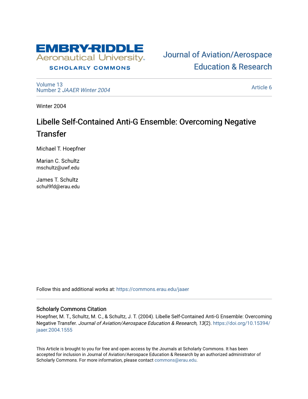 Libelle Self-Contained Anti-G Ensemble: Overcoming Negative Transfer