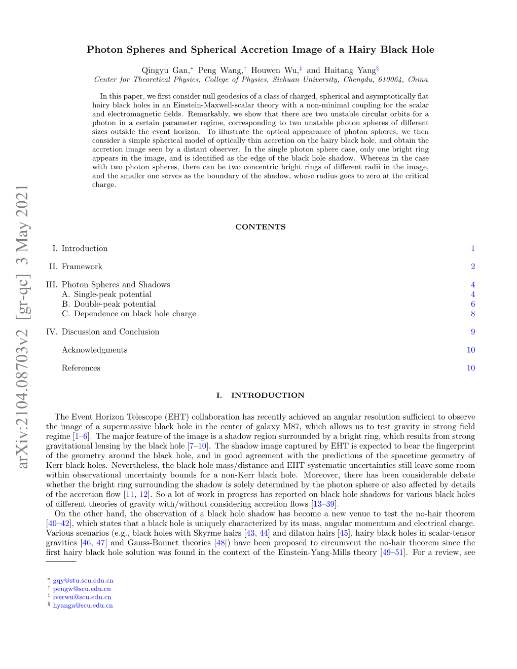 Arxiv:2104.08703V2 [Gr-Qc] 3 May 2021 Kerr Black Holes