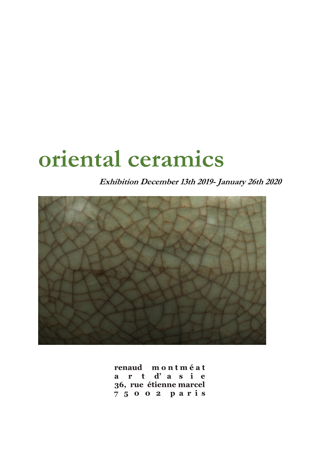 Catalogue Oriental Ceramics December 2019