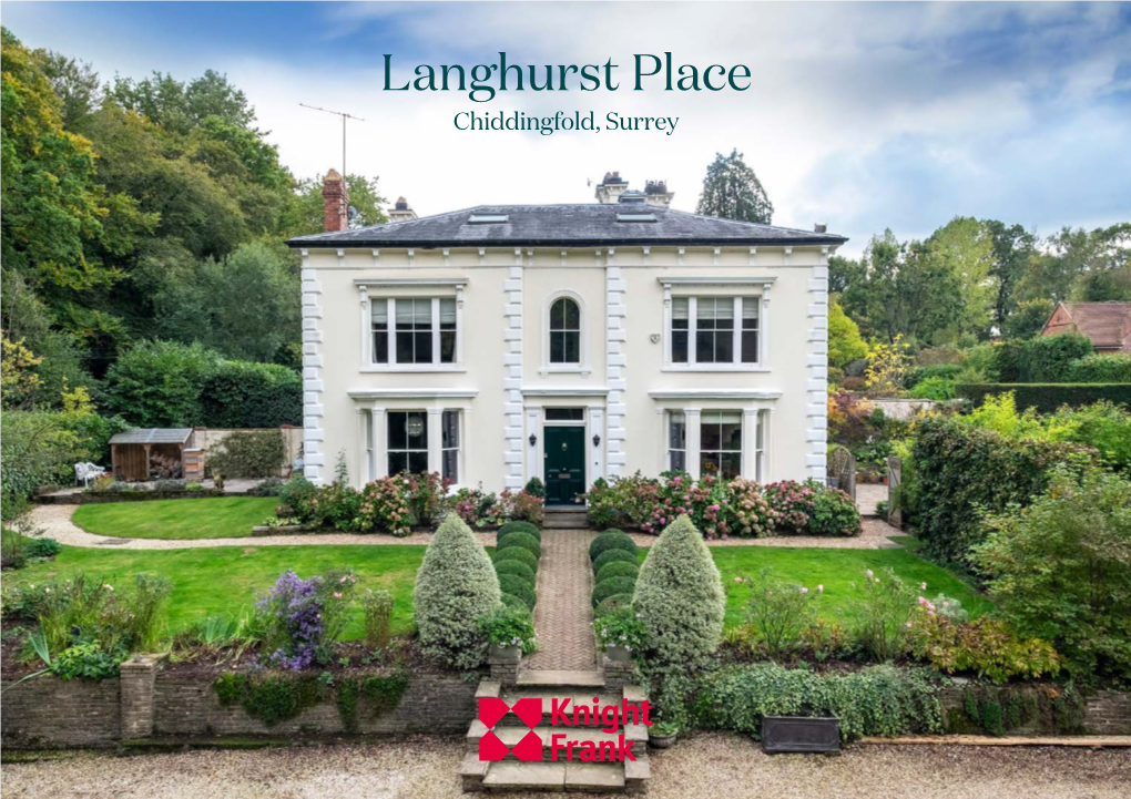 Langhurst Place Chiddingfold, Surrey