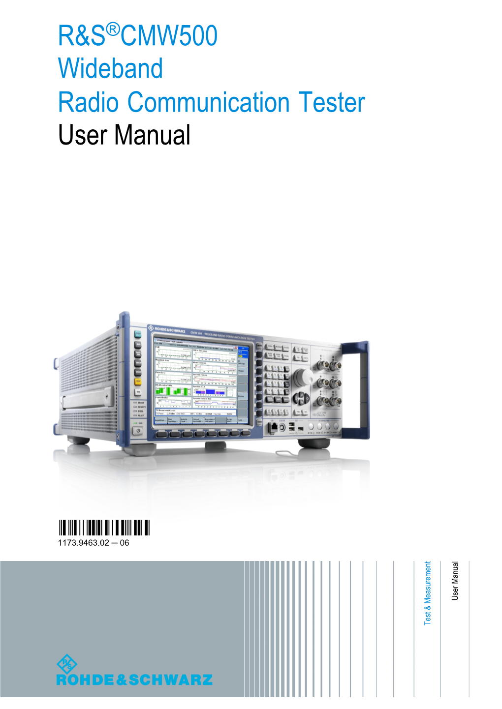 R&S CMW500 User Manual