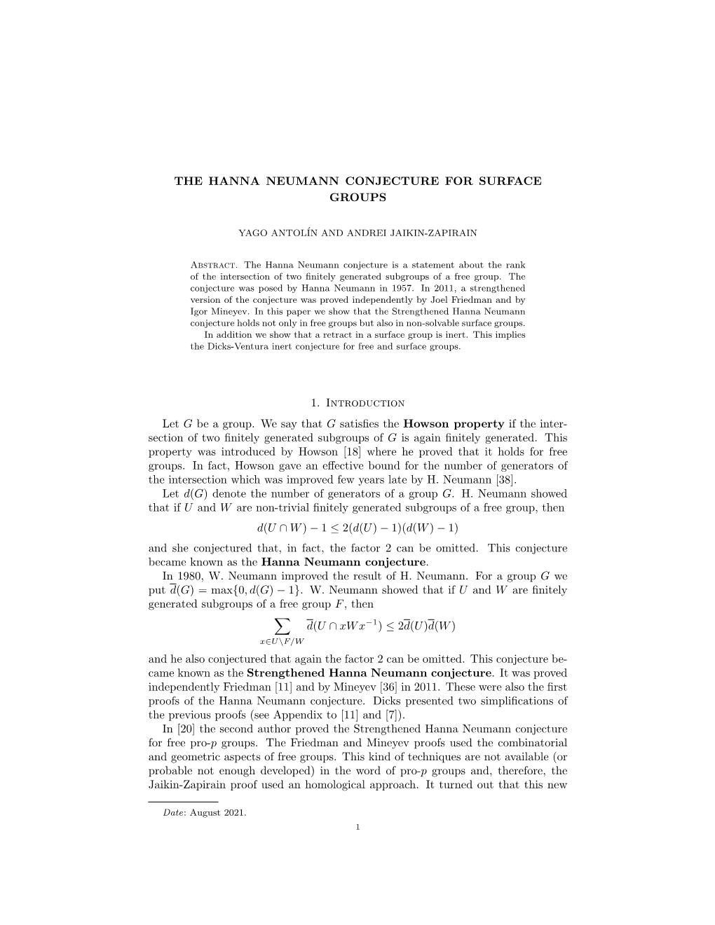 The Hanna Neumann Conjecture for Surface Groups